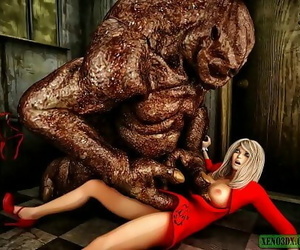 Sloppy Surprise Monster Sex. 3D..